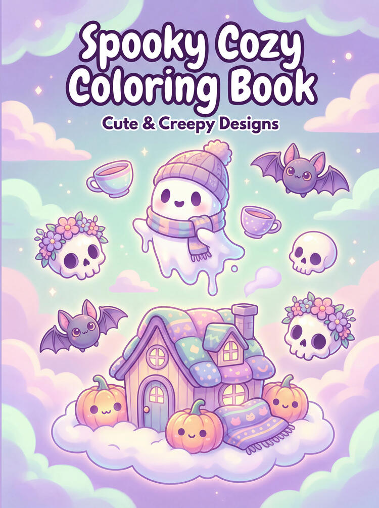 Spooky Cozy Coloring Book